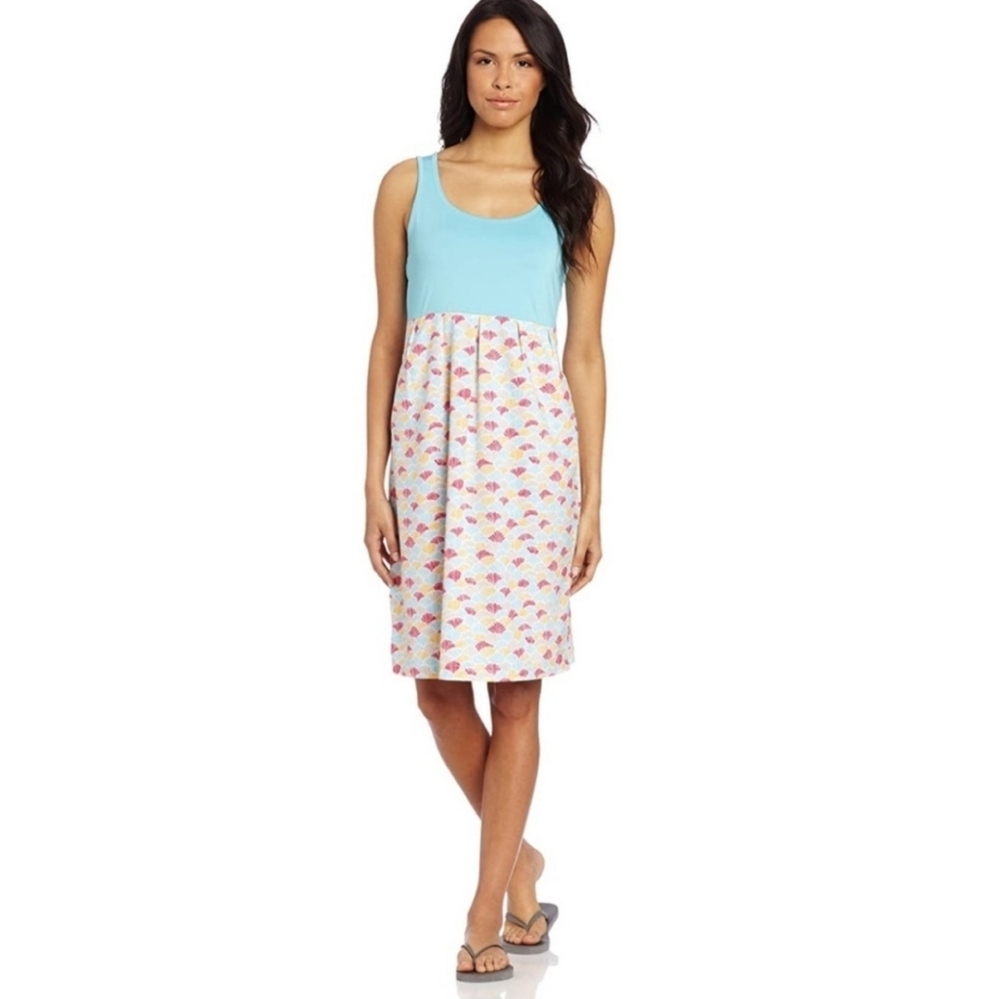 Columbia Blue Armadale Fan Tank Omni Freeze Dress Size Small
